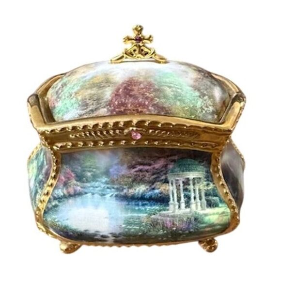 Thomas Kinkade Have Faith Musical Prayer Box 2012 P5971 Ardleigh Elliott Works!! - Picture 1 of 6